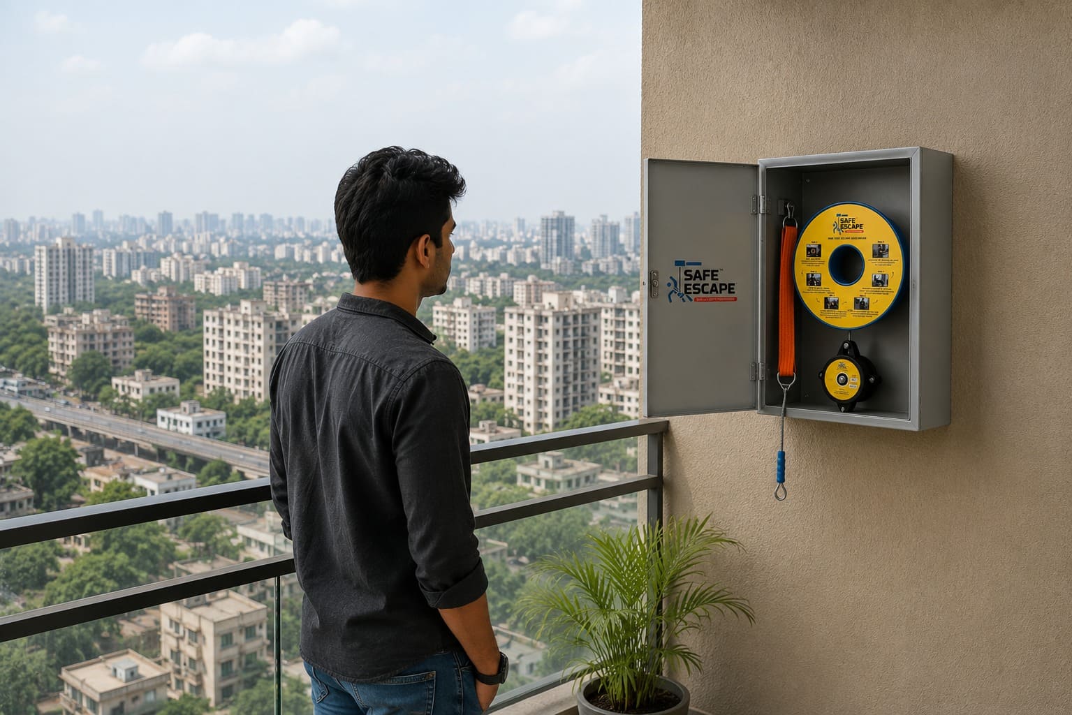 SAFE ESCAPE controlled descent emergency evacuation system