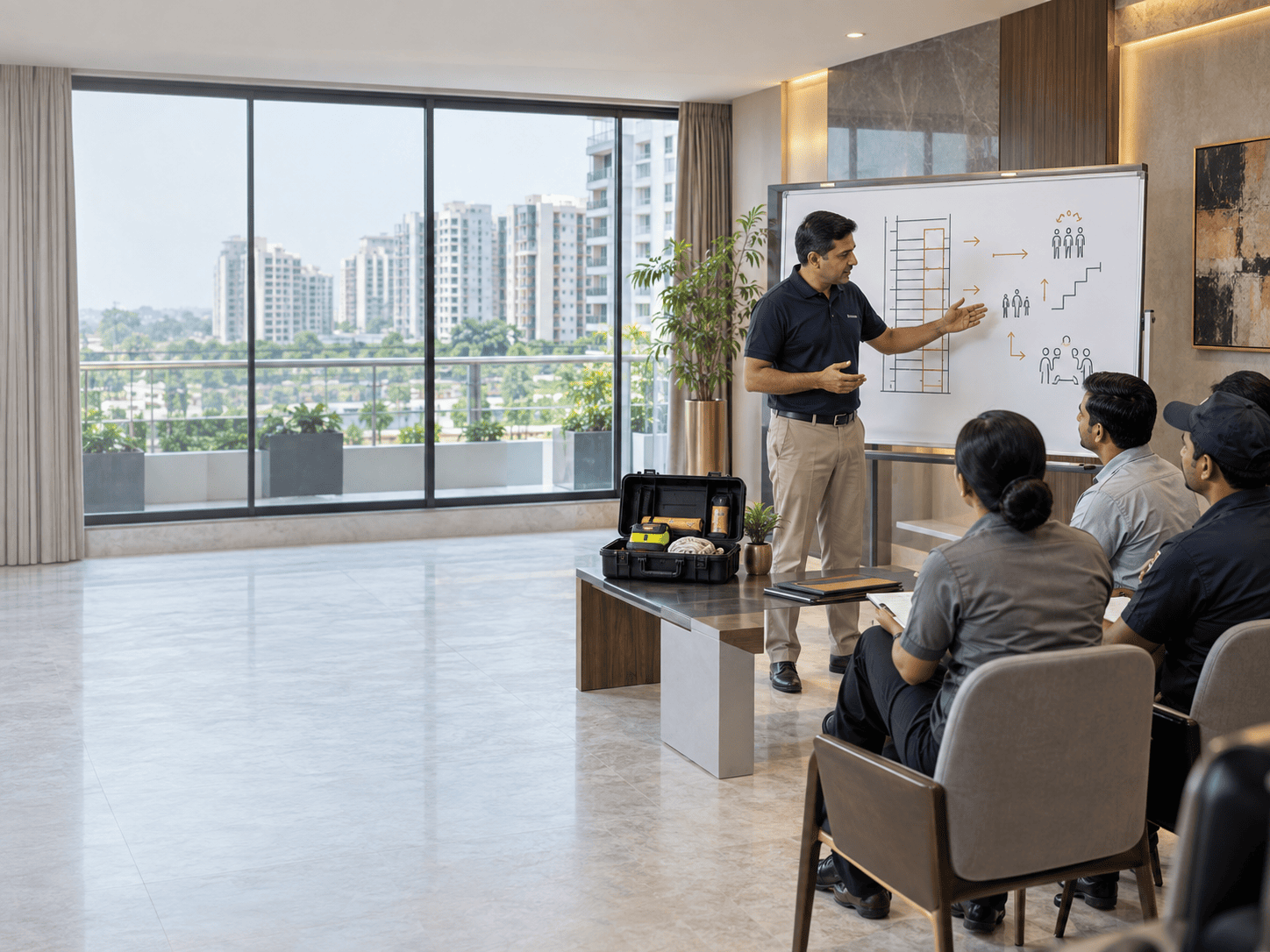 Emergency escape system installation