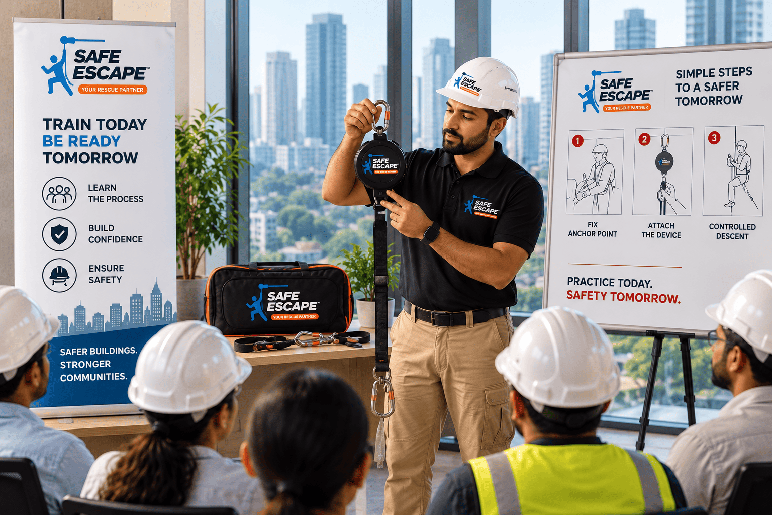 Emergency safety training session